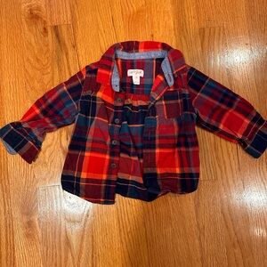Flannel button down shirt